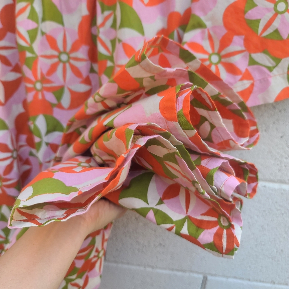 Printfresh | Tara Cotton Printed Dress in Flower Hour Lava Lamp New Size Small - Picture 6 of 12